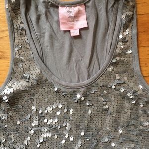 Silver Sequins Mini or Top